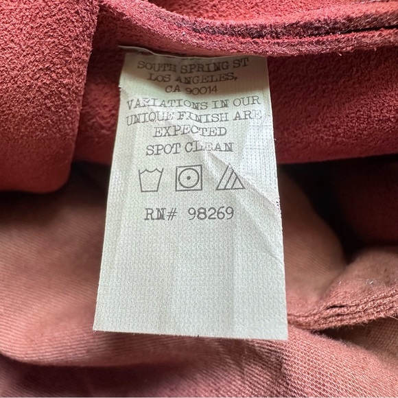 Alternative Suede Fringe Rust Crossbody Purse Bag - Picture 10 of 10